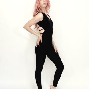 Home SLEEVELESS UNITARD STRAPPY coal.